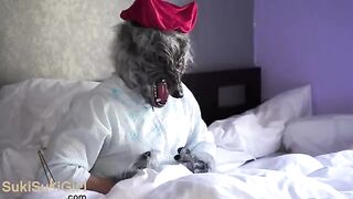 The Red Girl was naughty, so the Wolf punished her with passionate, rough sex