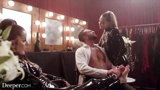 Latex sex with hot Avery and Vanna from Deeper channel