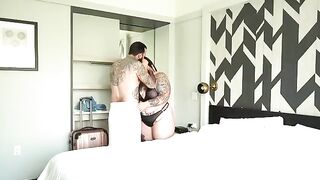 Fat cheating wife fucked by a hotel guest in a steamy, rough encounter