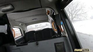 Asian babe got out of Fake Taxi on the street and started pissing