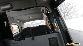 Asian babe got out of Fake Taxi on the street and started pissing
