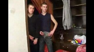 The old lady has sex with her grandson and his friends