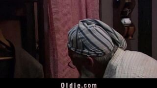 Old man punished his granddaughter for disrespect