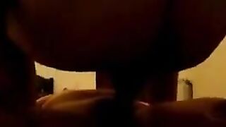 A woman with a sagging belly after childbirth gets fucked wildly