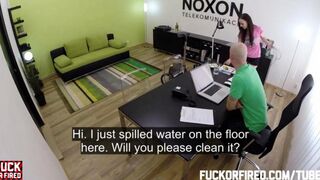 When applying for a job, do not forget to give your ass in the office