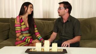 A sultry woman acts as a massage master for a botanist in this hot video