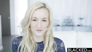 Fingered with a vibrator by a BBC in her pussy