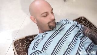Nurse with big natural tits helps the guy with erection problems