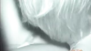 Asleep, the girl was licked by a hairy pussy