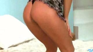 A young Russian whore shows her holes to the camera
