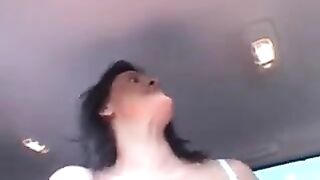 Three cool guys brought a prostitute to the forest and fucked her hard in a steamy session