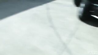Blonde beauty Blair Summers enjoys public sex on the parking lot