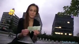 The babe was fucked right on the street