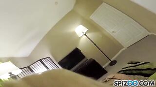 Dilute money by fucking with a blonde in underwear