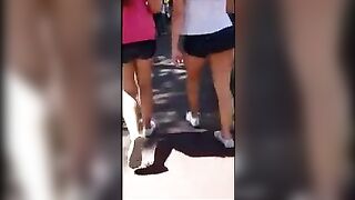 The beautiful ass of a student who wanted sex for herself