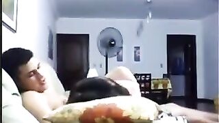 Evening intimacy on the couch, as usual