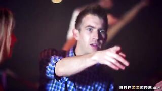 Blonde beauty gets fucked hard at a wild party