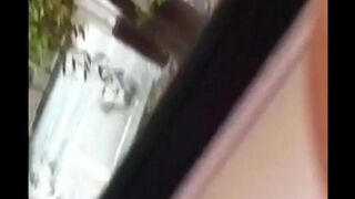 The guy jerks his dick in the street. Public handjob naked