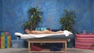 Relaxing massage for a young cute girl