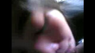 Carefully China broke her brother's cock in the mouth, a steamy homemade scene