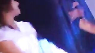 A girl gets drunk at the nightclub and gets fucked by strangers