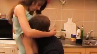 A drunken dad fucked his daughter, and she really liked it - Russian POV