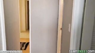 Student fucks a girl in a hostel, a common theme in steamy videos