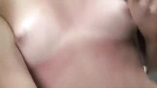 First anal sex with a young brunette at the casting