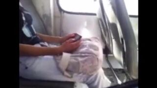 A handsome guy jerked his big dick in front of a hot girl