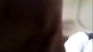 A handsome guy jerked his big dick in front of a hot girl