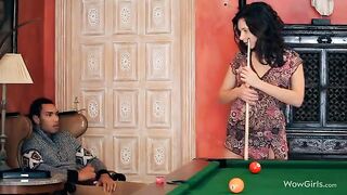 The man made a cunnilingus for his girlfriend, and she was in seventh heaven