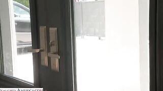 A thin guy managed to fuck a brunette with a nice ass