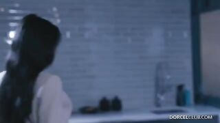 A chick is fucking with a stranger while her husband watches