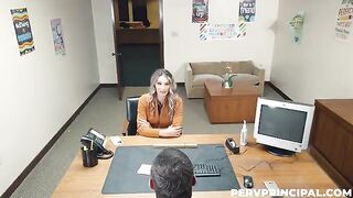 A real secret! The charming secretary has passionate sex with her boss in the office
