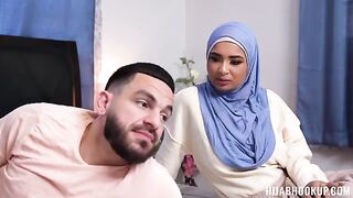 A modest girl's Christmas wish comes true in this hot porn video