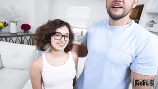 Leana works as a foot fetish webcam model. Her feet do not touch the ground