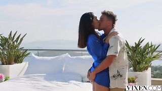 A hot blowjob on nature for a man who loves sex very much