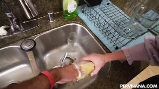 A man comes home and rewards his wife for her work motivation