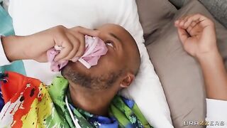 My brother’s nerdy GF got her asshole gapped by a black dude
