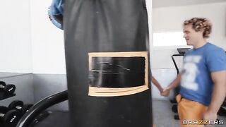 Face-to-Face Squatting with a Vabbing Latina Trio for an Intense Work Out