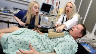 Doctor's appointment turns into a threesome with nurse