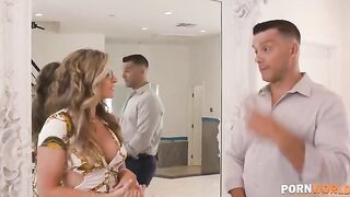 Real estate agent fucked busty blonde MILF Cory Chase in her asshole