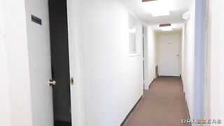 A hot nurse with a big ass helps a guy at the assisted living facility