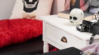 Mischievous MILF caught in a compromising situation by her bossy Goth employee
