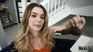 The cute girl Molly has a small pussy, which is very nice to lick