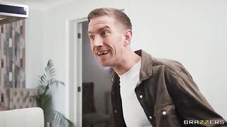 The girl seems to be impressed with the size of my dick