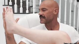 A man came to visit his girl in a casual setting