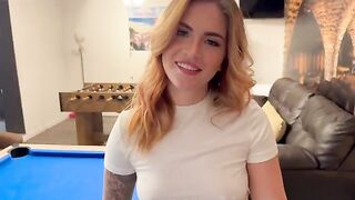 I played pool and had sex with a redhead amateur, it was amazing!