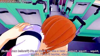 Ochaco Uraraka is way too horny for Deku - Two is better than one
