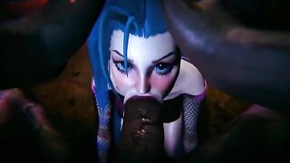 Big Black Cock for League of Legends' Jinx and Vi